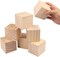 Set of 8 Pine Wood Craft Blocks, 3.15-Inch (8 × 8 × 8 cm) Cubes for Painting, Stamping, Decorating, DIY Projects, and Personalized Gifts